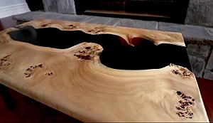 آموزش کامل ساخت میز چوب رزین اپوکسی( ویدئو تماشا کنید)